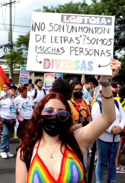 LGBTQI+ activists on the streets in El Salvador