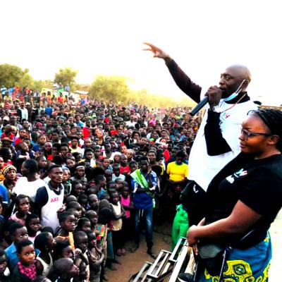 Campaigning for more youth representation in politics in Zambia